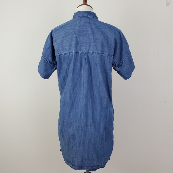 Madewell Denim Drop Hem Shirt Dress - Picture 11 of 16